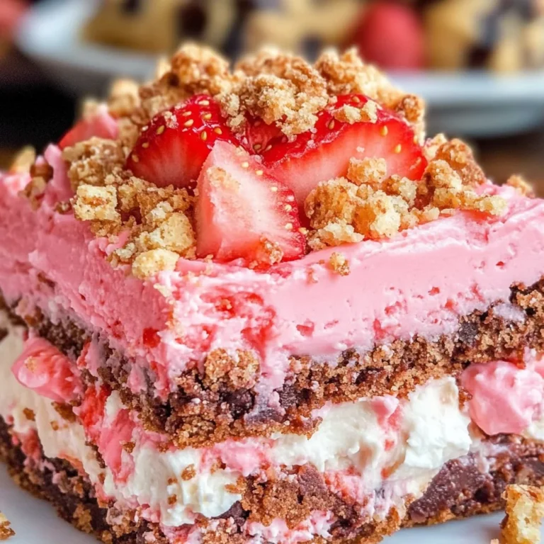 Strawberry Crunch Brownies