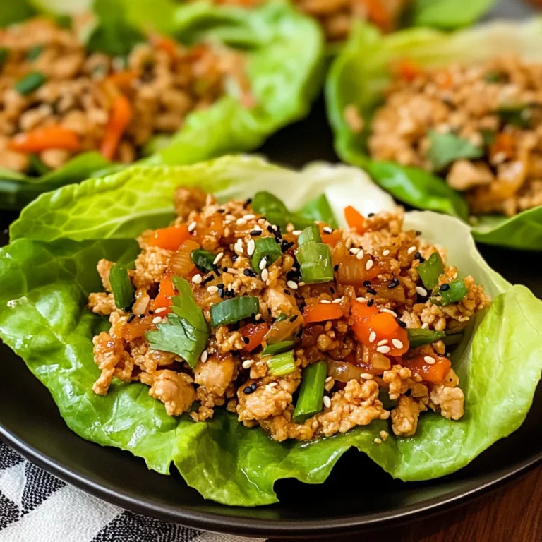 Thai Chicken Lettuce Wraps