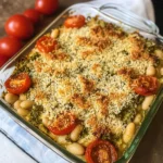 White Bean and Pesto Bake