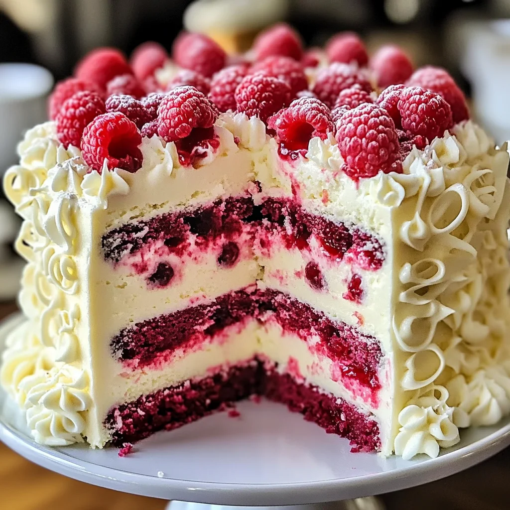 White Chocolate Raspberry Dream Cake : A Heavenly Dessert