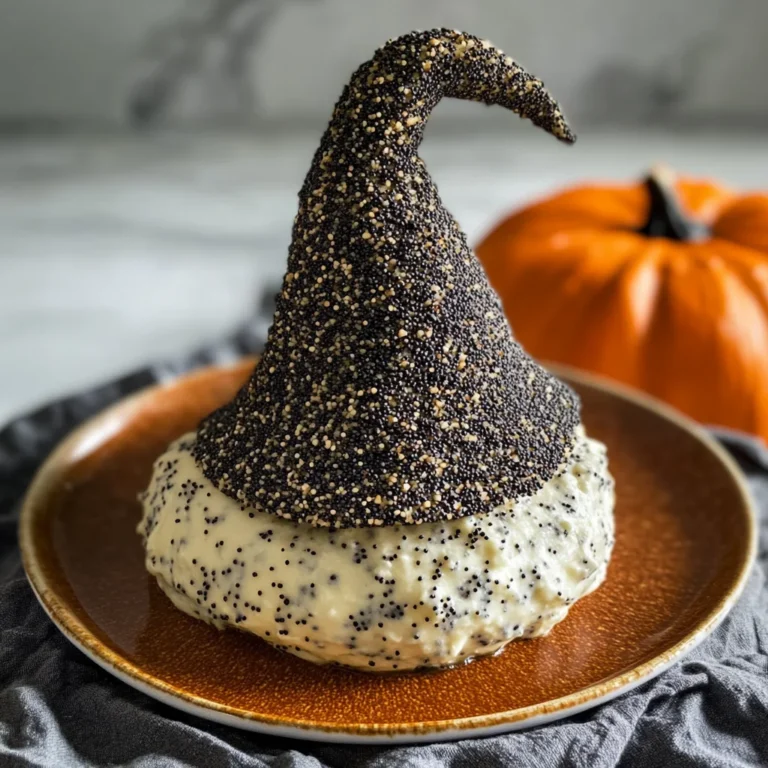 Witch Hat Halloween Cheese Ball