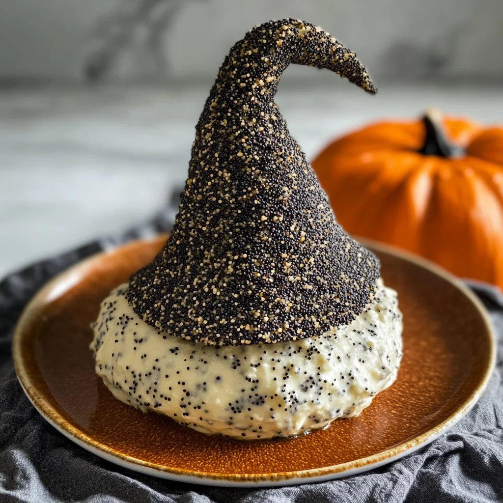 Witch Hat Halloween Cheese Ball