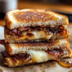 Beef Bacon & Caramelized Onion Grilled Cheese Delight