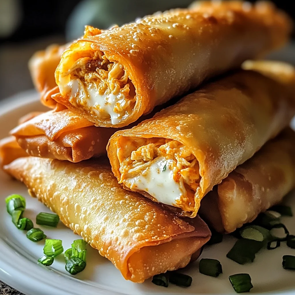 Buffalo Chicken Dip Egg Rolls: A Spicy, Crispy Delight!