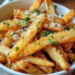 Crispy Garlic Parmesan Fries: Irresistibly Delicious Snack!