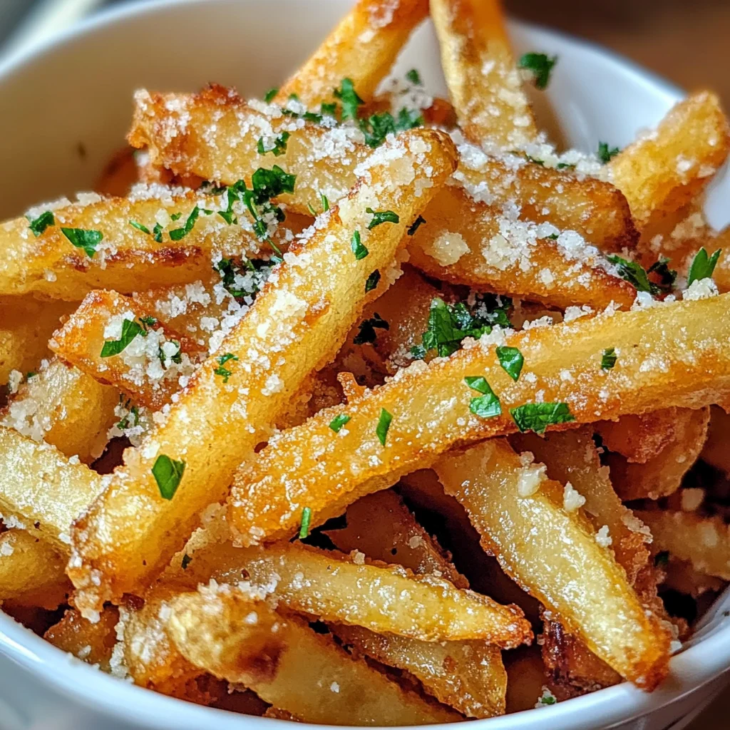 Crispy Garlic Parmesan Fries: Irresistibly Delicious Snack!