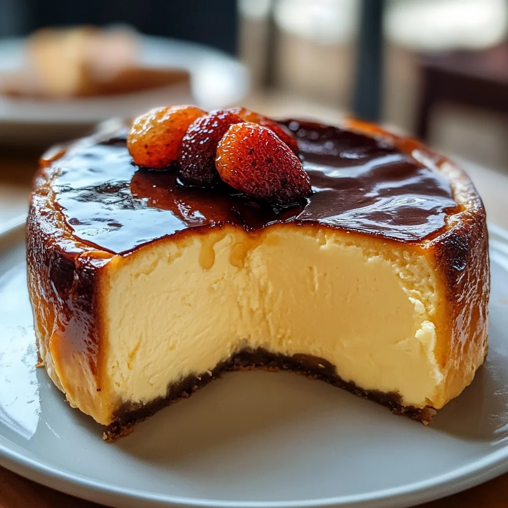 Delicious Burnt Basque Cheesecake Made in a Loaf Pan