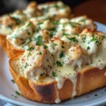 Irresistible Chicken Alfredo Garlic Bread Recipe Delight