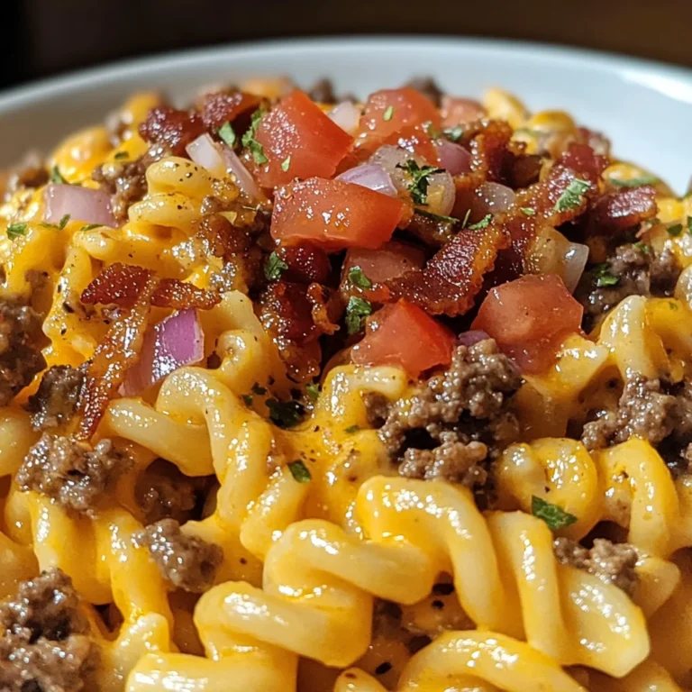 Loaded Beef Bacon Cheeseburger Pasta - A Flavor Explosion!