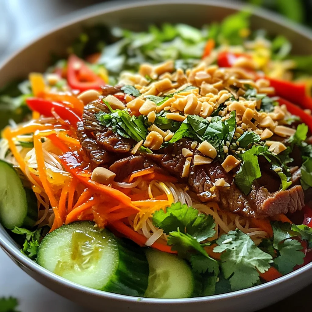 Ultimate Spring Roll Salad with Spicy Ginger Dressing